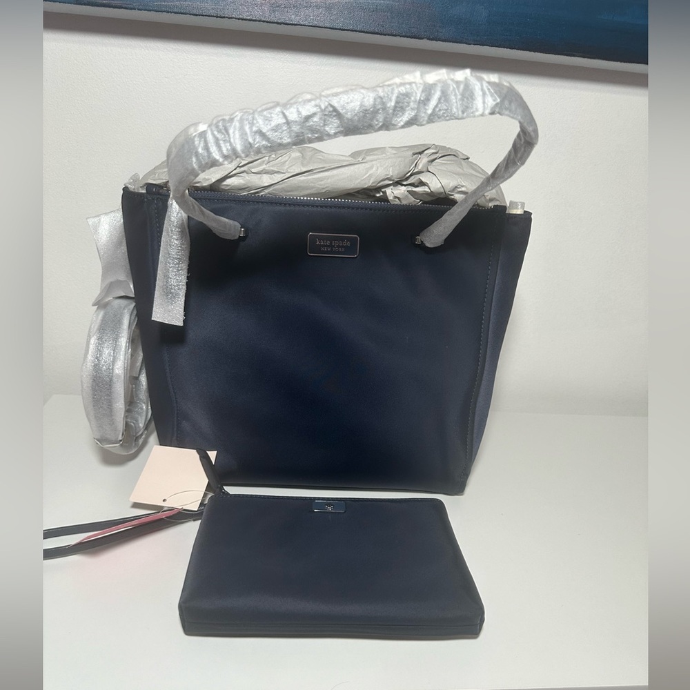 Kate Spade purse Nylon Navy - Picture 5 of 9